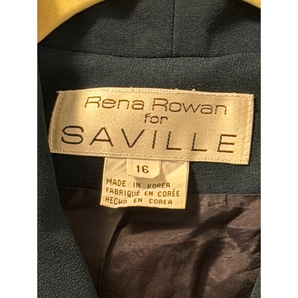 Rena Rowan For Saville Womens Two-Piece Suit Set Size 14 pants/jacket suit - Picture 3 of 12